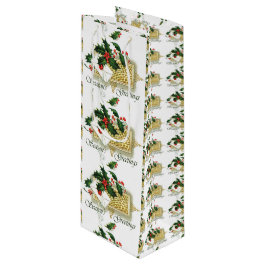 Bolsa Para Vino Vintage Seasons Greetings Navidades