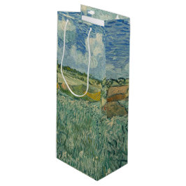 Bolsa Para Vino Vintage Van Gogh Plain en Auvers con nubes de lluv