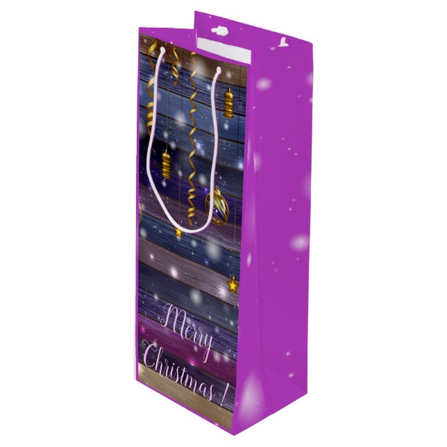 Bolsa Para Vino Violeta antiguo (Angulo Anverso)