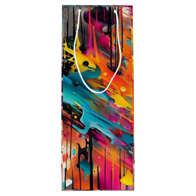 Bolsa Para Vino Vivid Chaos Splash Graffiti (Reverso)