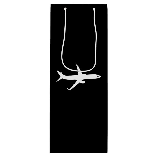 Bolsa Para Vino Volante de silueta blanca JetLiner (Anverso)