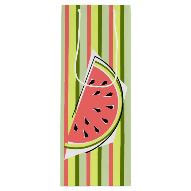 Bolsa Para Vino Watermelon Slice Stripe Classic (Anverso)