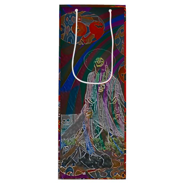 Bolsa Para Vino Whimsical Halloween Dreams (Anverso)