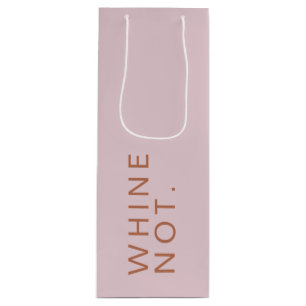 Bolsa Para Vino Whine Not Funny Cheup Pink Rose