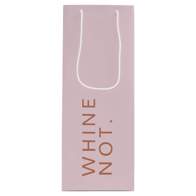 Bolsa Para Vino Whine Not Funny Cheup Pink Rose (Anverso)