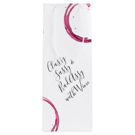 Bolsa Para Vino White Funny Wine Puns Wine Bags Gift