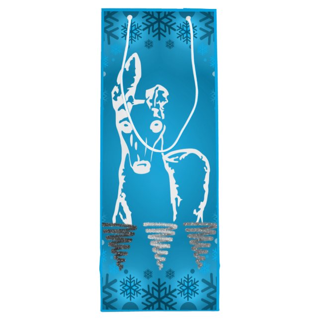 Bolsa Para Vino White Italian Greyhound (Reverso)