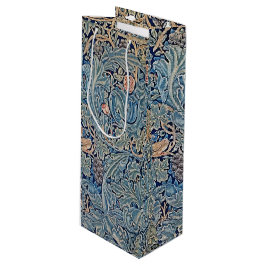 Bolsa Para Vino William Morris Hermoso Patrón Floral Rosa Azul