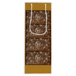 Bolsa Para Vino Wine Bag with unique Gold Art