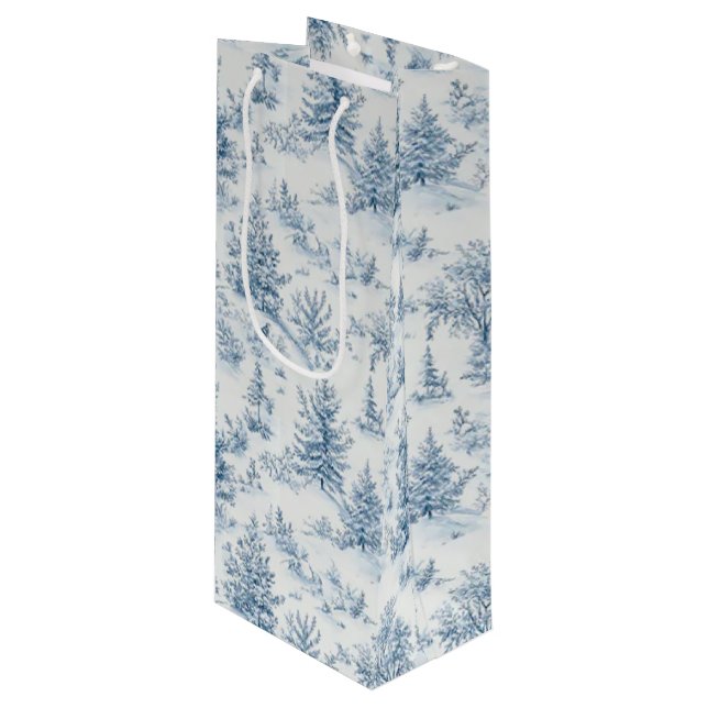 Bolsa Para Vino winter wonderland (Angulo Anverso)