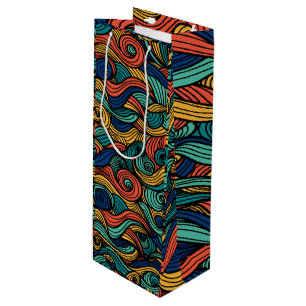 Bolsa Para Vino Wool Topped paisley