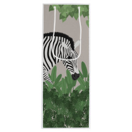 Bolsa Para Vino Zebra amongst Leaves