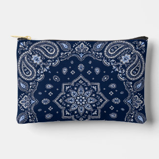 Bolsa pequeña con cremallera de bandana de marina 