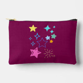 Bolsa pequeña de accesorios con estrellas