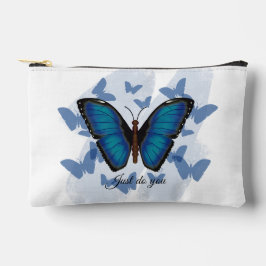 Bolsa pequeña de accesorios - Mariposa Azul - Impr