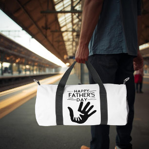 Bolsa pequeña de mano con huella de Feliz Día del 