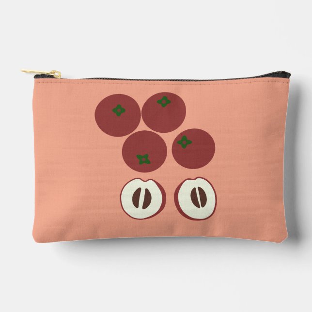 Bolsa pequeña de manzana de terciopelo  (Anverso)