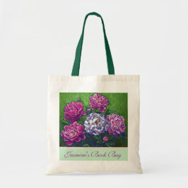 Bolsa personal del libro de Peonies