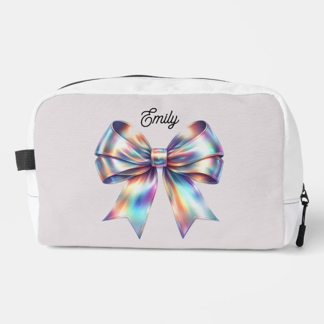 Bolsa personalizada con lazo iridiscente (Anverso)