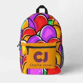 Bolsa personalizada con monograma de arte pop ondu