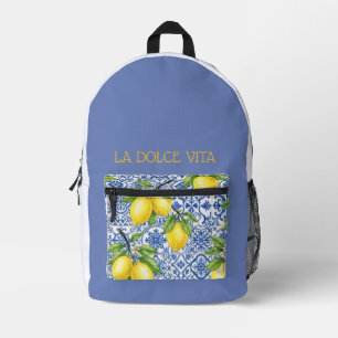 Bolsa Personalizada de Azulejo Siciliano y Limón p
