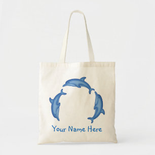 Bolsa personalizada de delfín circulo