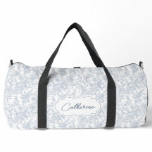 Bolsa Personalizada de Encaje Floral Toile Azul