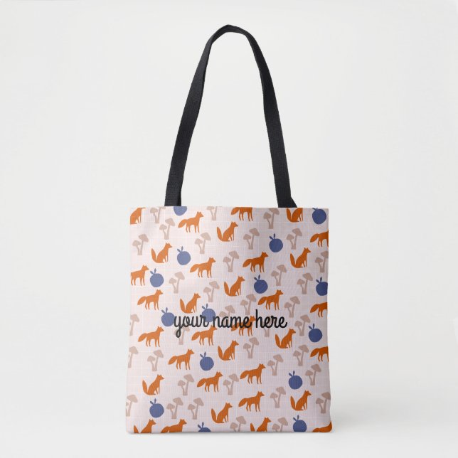 Bolsa personalizada de Fox Tote (Anverso)
