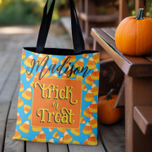 Bolsa personalizada de Halloween Candy Corn