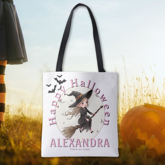 Bolsa personalizada de Halloween Witch Candy Tote (Subido por el creador)
