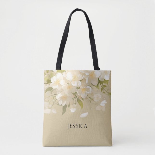 Bolsa personalizada de Jasmine Blossom Tote (Anverso)