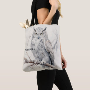 Bolsa personalizada de la tota de búho - Sabiduría
