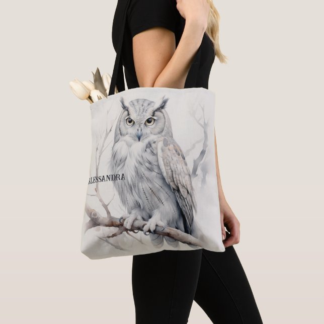 Bolsa personalizada de la tota de búho - Sabiduría (Detalle)