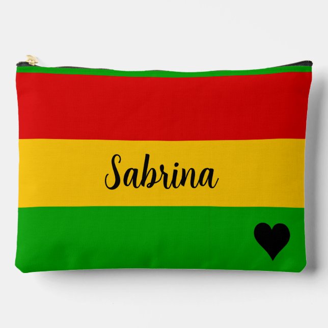 Bolsa Personalizada de Música Reggae a Rayas (Anverso)