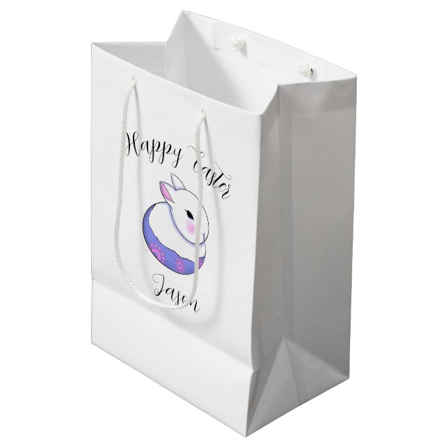 Bolsa personalizada de regalo de Pascua (Angulo Anverso)