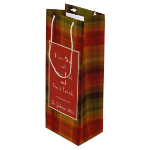 Bolsa personalizada de regalo de vino impreso en o
