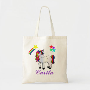 Bolsa personalizada de unicornio y estrellas