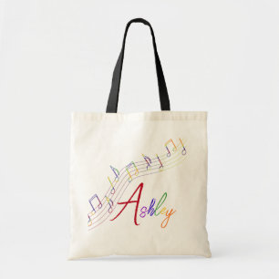 Bolsa personalizada del arcoiris musical