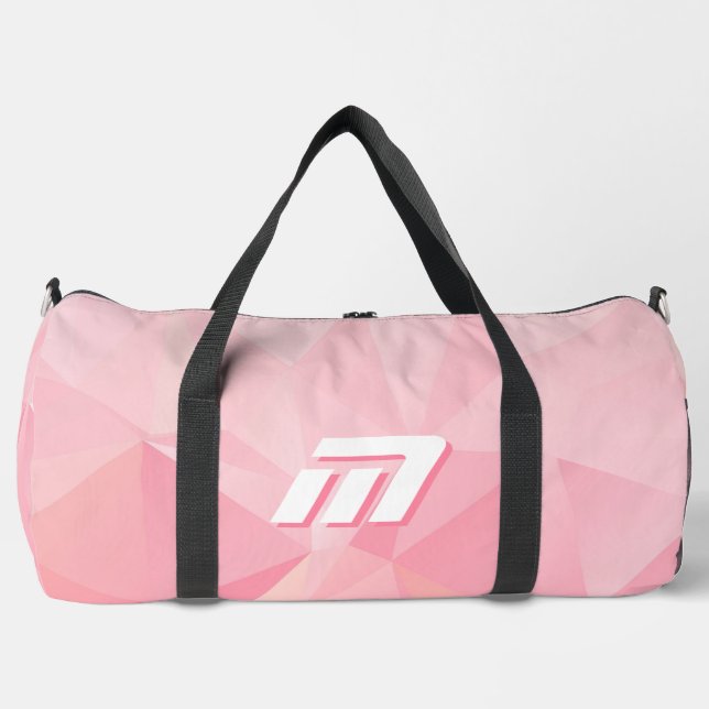 Bolsa personalizada minimalista rosa geométrica mo (Anverso)