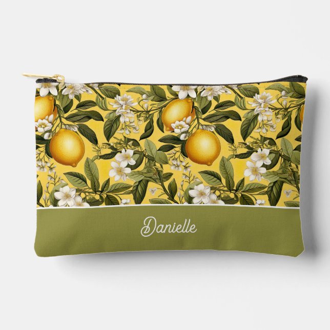 Bolsa personalizada para accesorios de limón (Anverso)