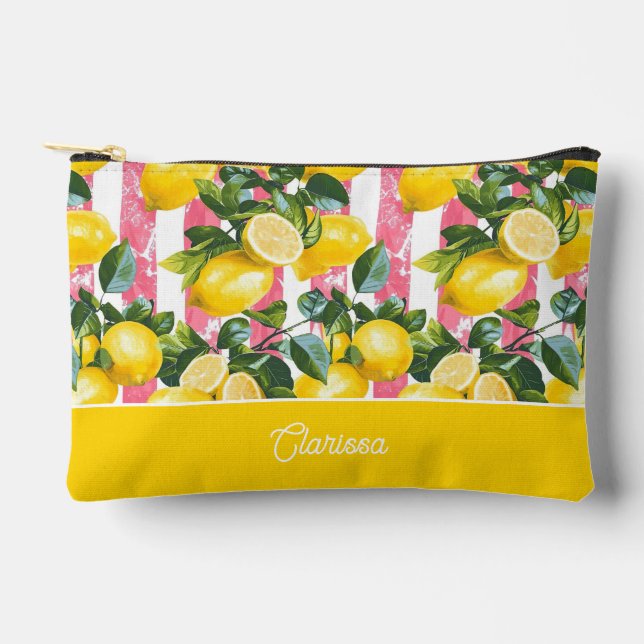 Bolsa personalizada para accesorios de limón (Anverso)