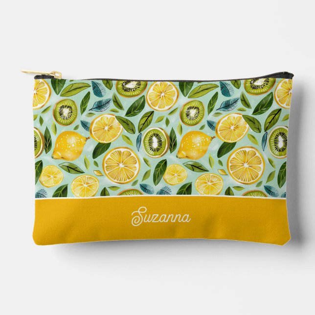 Bolsa personalizada para accesorios de limón (Anverso)