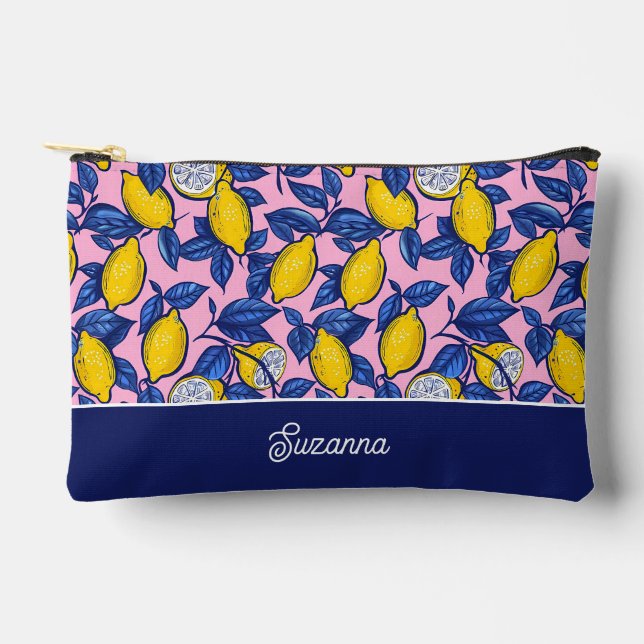 Bolsa personalizada para accesorios de limón (Anverso)
