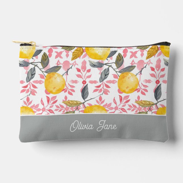 Bolsa personalizada para accesorios de limón (Anverso)