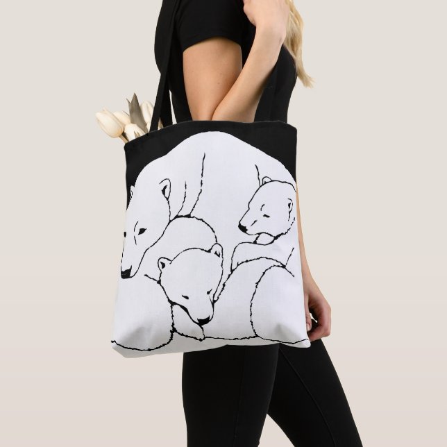 Bolsa Polar Bear Bear Bear Arte Comprar Bag (Detalle)