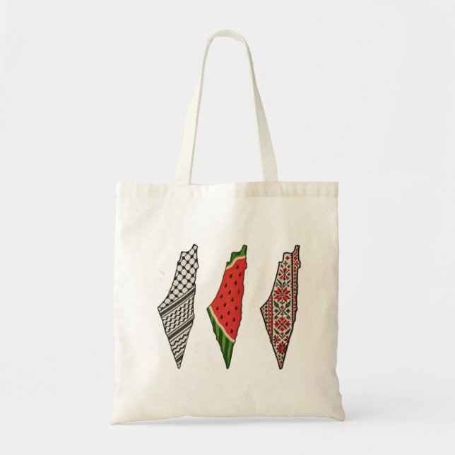Bolsa Portaobjetos Mapa de Palestina (Frente)