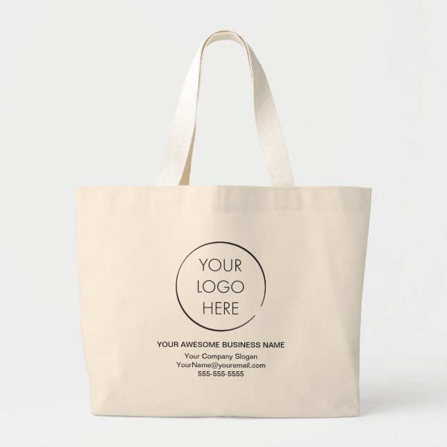 Bolsa promocional con logotipo simple, empresa o t (Frente)