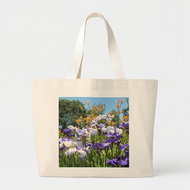 Bolsa Purple Iris Garden (Frente)