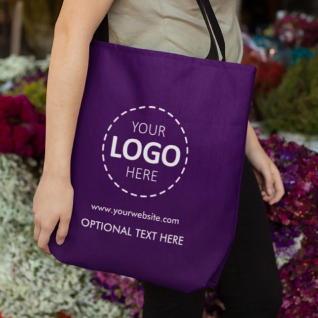 Bolsa Purple Tote de publicidad de envío de logoti (Subido por el creador)