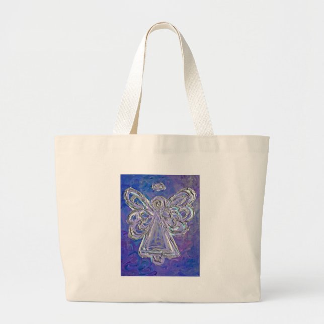 Bolsa púrpura Angel Tote (Frente)